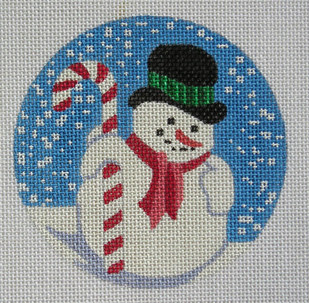GL-85 Candy Cane Snowman Ornament