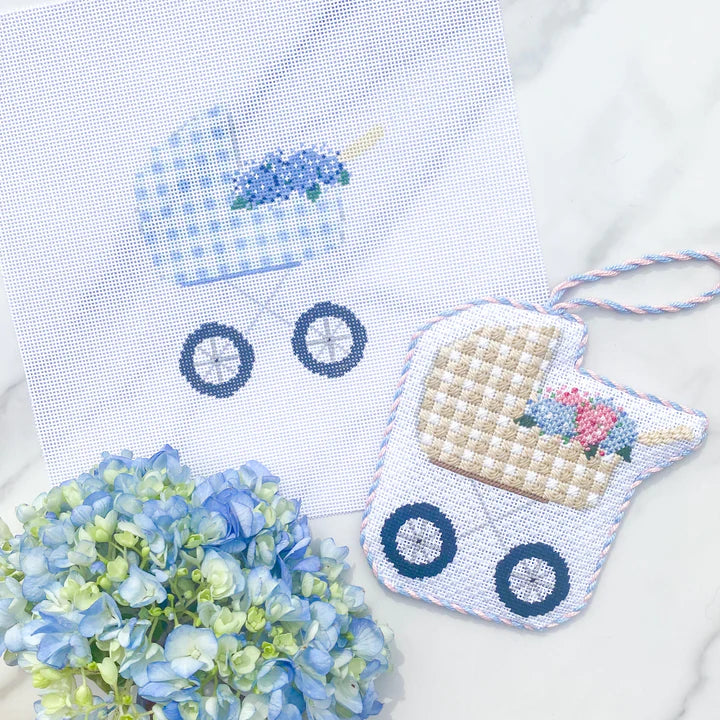 Baby Carriages - Blue Gingham