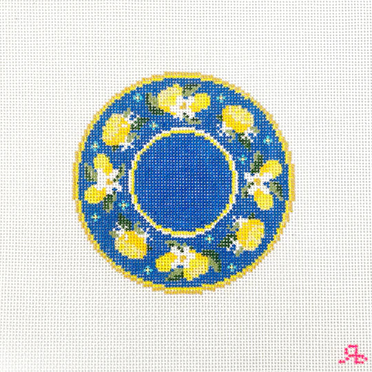 RR115B Blue Lemon Plate