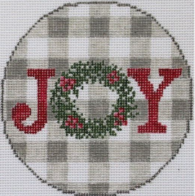 Joy on Gingham Grey DS 1123