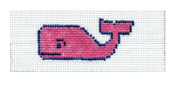 Pink Whale Long Key Fob KL-3d