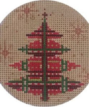 Red and Green Plaid Tree X277