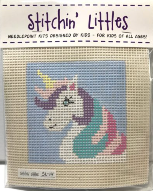 Stitchin' Littles Kit 5x5 - Racoon – Wool and Willow Needlepoint