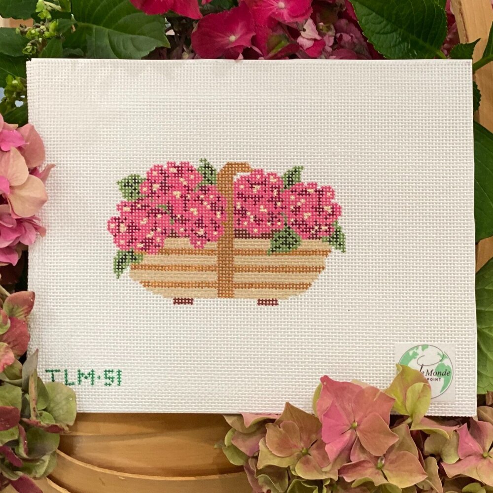 Sussex Trug - Summer Crush Pink Hydrangeas TLM-51