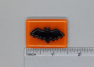 Bat Fused Glass Needleminder Magnet