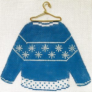 HB-181 Blue Snowflake Sweater
