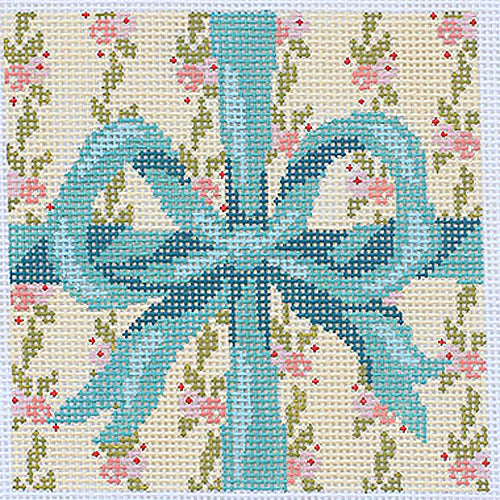 AC162 Box: Pink Flowers w/ Green Bow