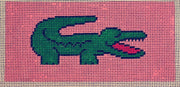 AF12 Green Croc Pink Bkgrd