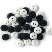 Tiny Buttons-black & white