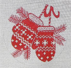 Mittens Red Ornament EV-X8A