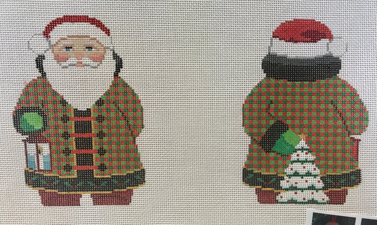 Checker Coat 2-sided Santa 1229