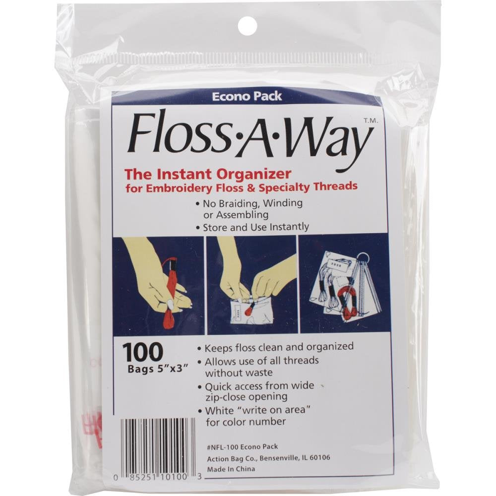 Floss Away Econo Pack 100 5x3 bags
