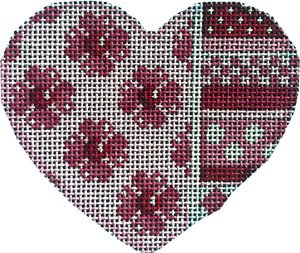 HE-852 Heart Flowers/Horizontal Pattern