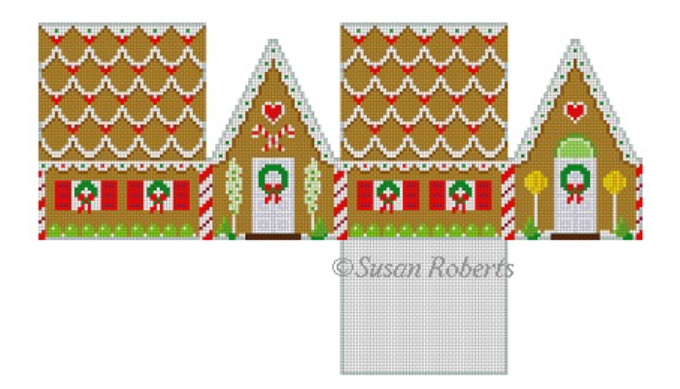 6262 Scallop Hearts Gingerbread House