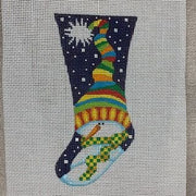 Stocking Cap Snowman Mini Sock 55