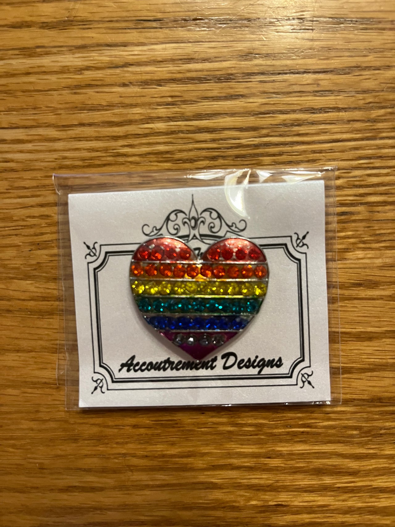 Rainbow Heart Needleminder Mag Friend