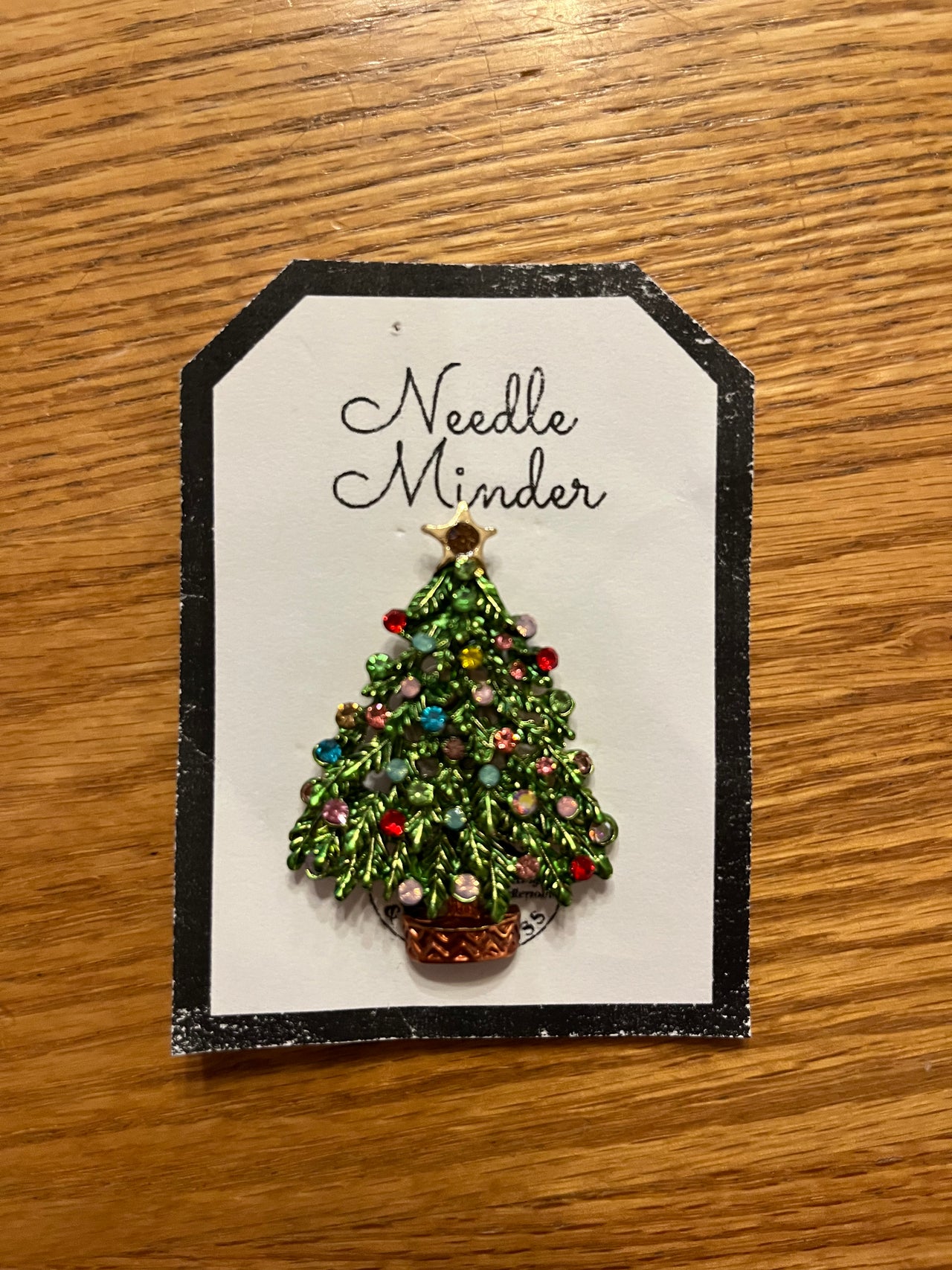 Rhinestone Christmas Tree Needleminder