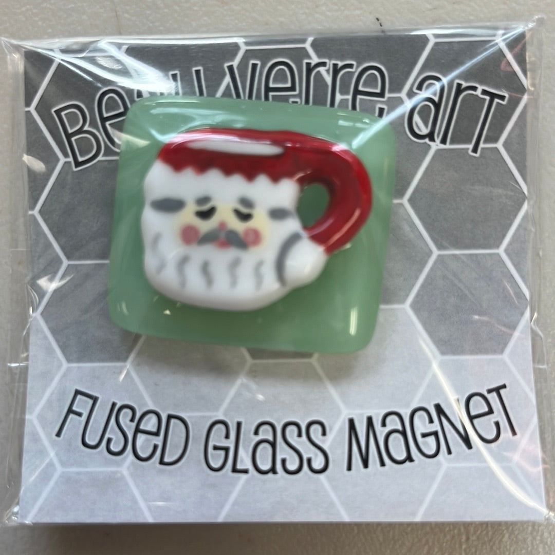 Santa Mug Fused Glass Needleminder