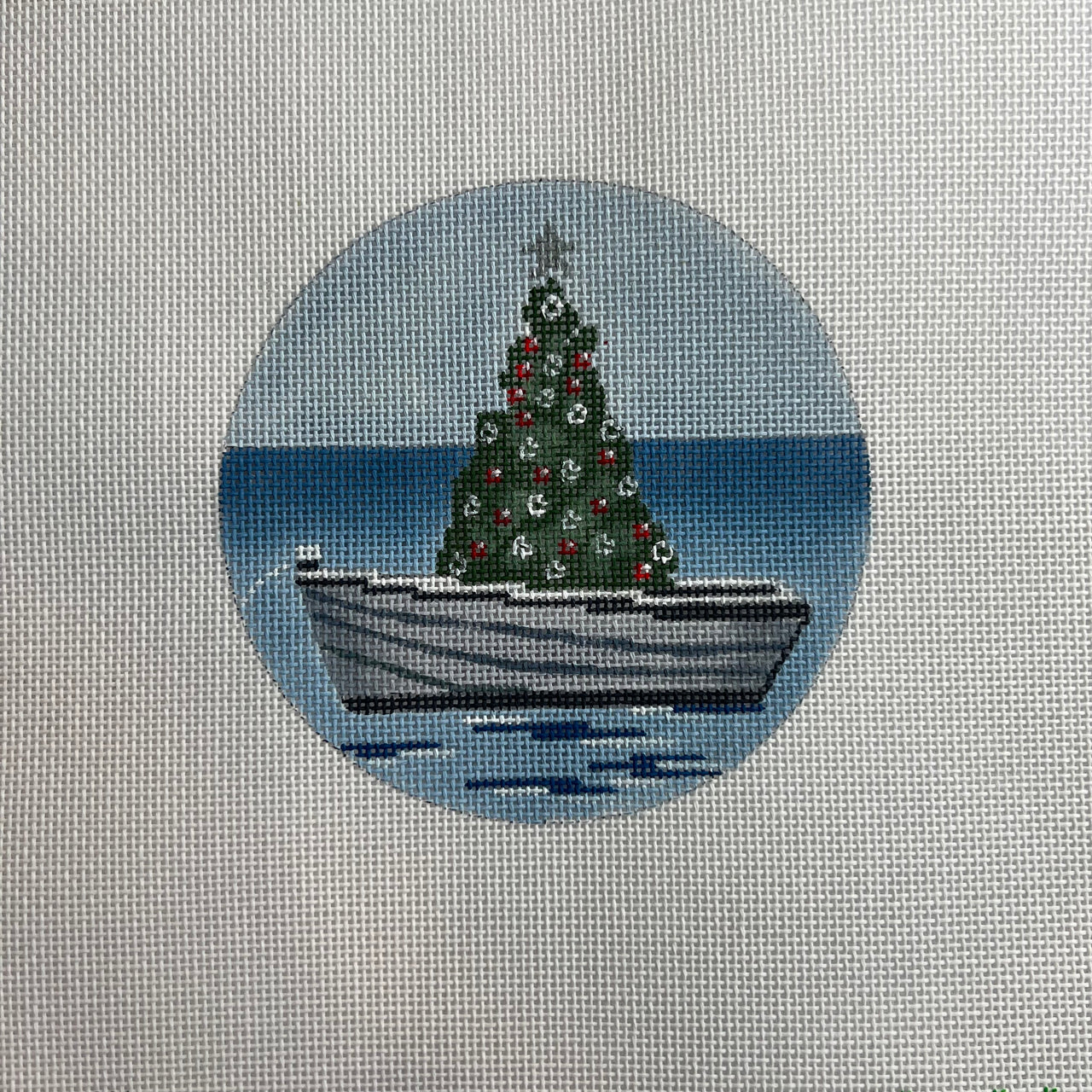 SB1014 Nantucket Boat with Tree