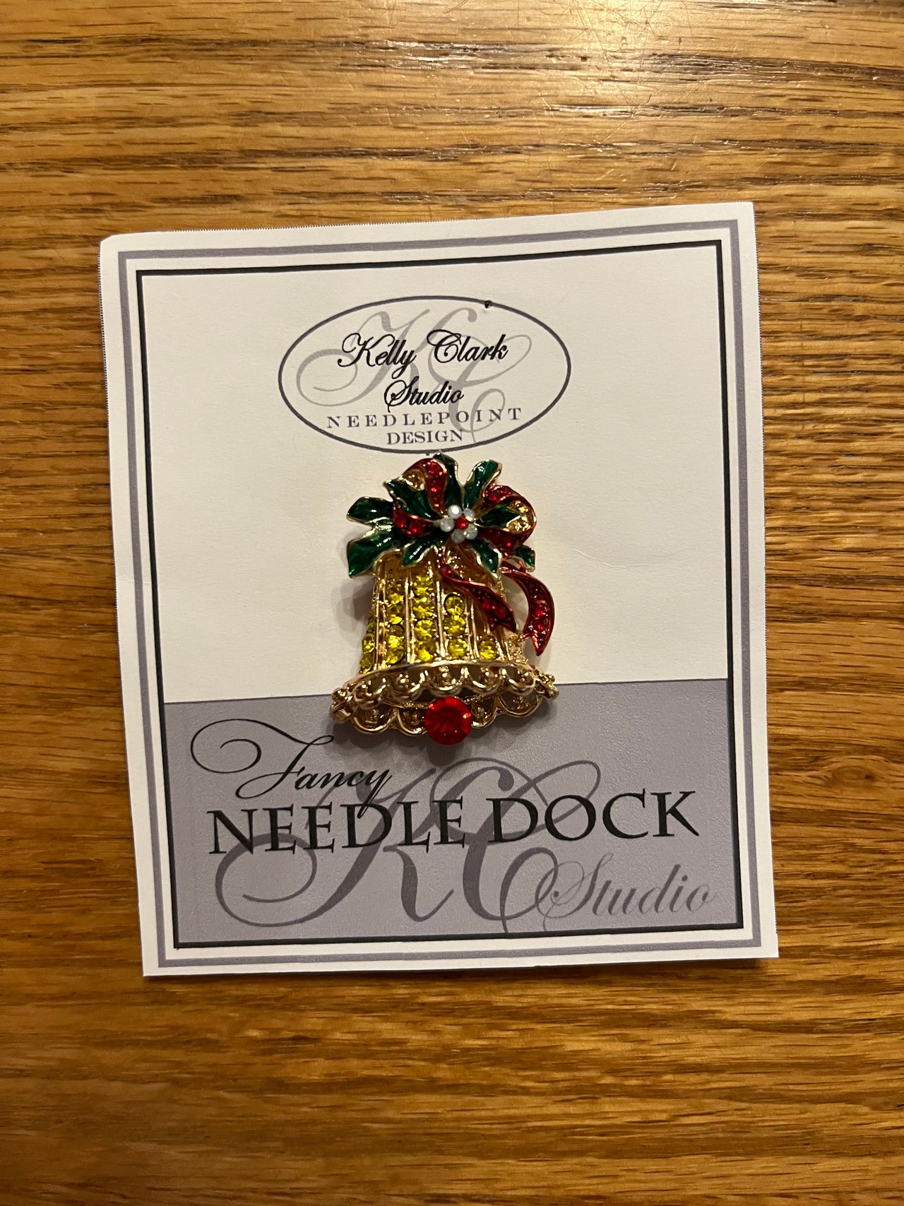 Chartreuse Christmas Bell Fancy Needle Dock