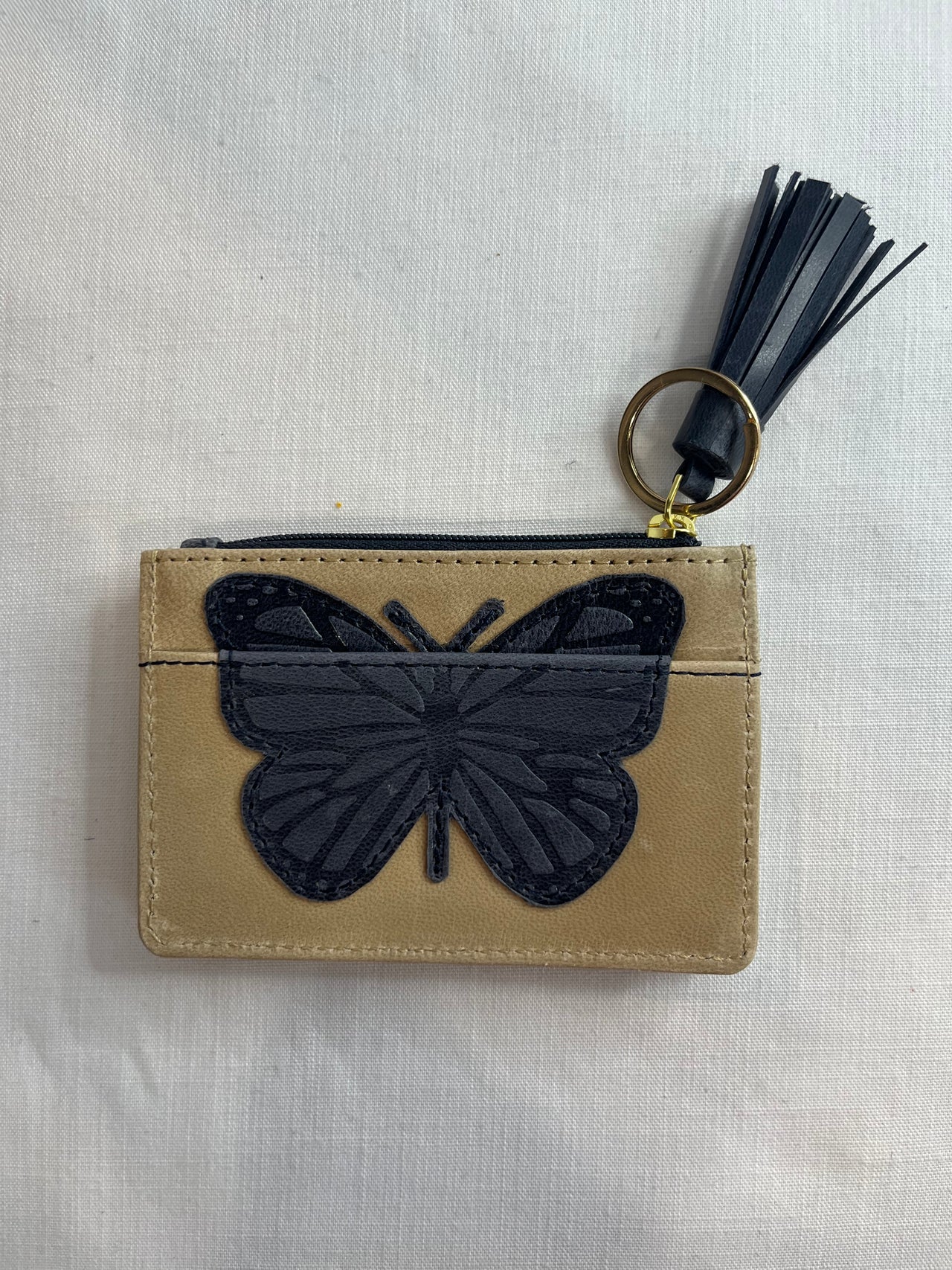 Two-toned Butterfly Wallet with Tassel