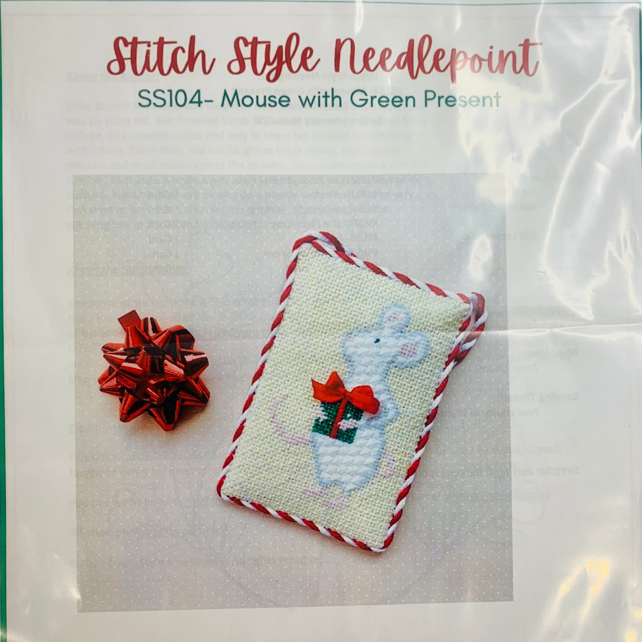 SS104 Christmas Mice - Green Present