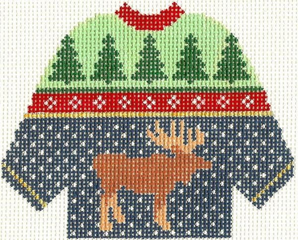Moose Sweater Ornament 597
