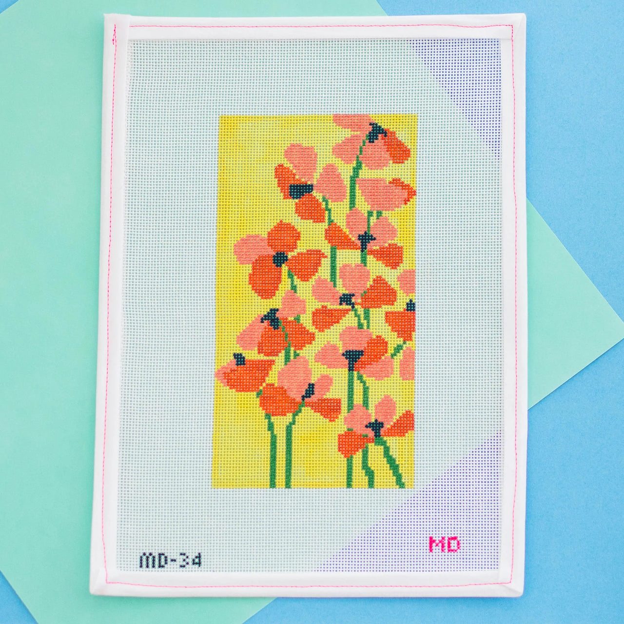 MD-34 Poppies Glasses Case