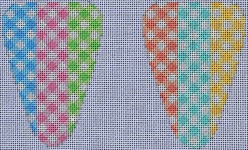 Multi Gingham Scissor Case SC108