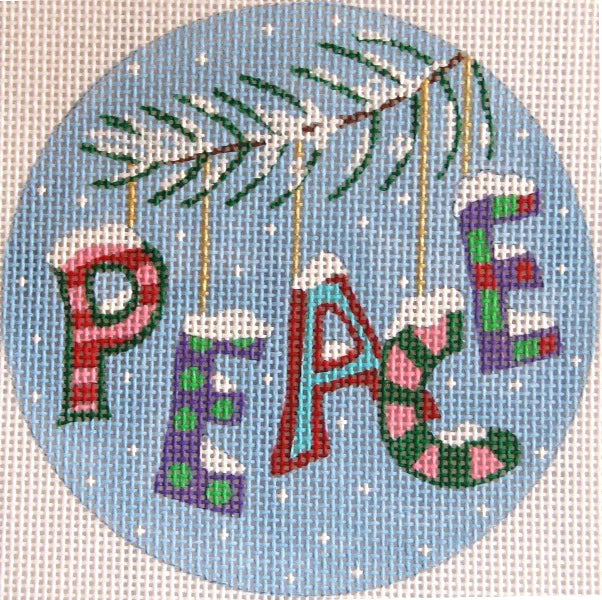 629 Christmas Words: Peace in Pinks