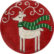 Reindeer on Red X375