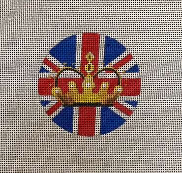 Traditional British Flag w/ Crown IN364