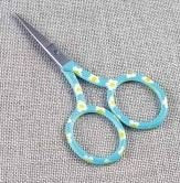 Blue and Yellow Floral Embroidery Scissors