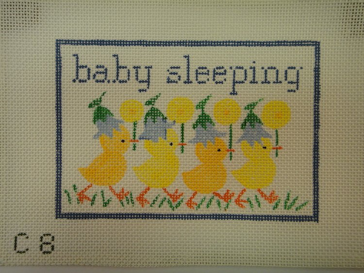 S21A Ducks Baby Sleeping Blue