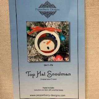 SN11-PN Top Hat Snowman Punch Needle Kit