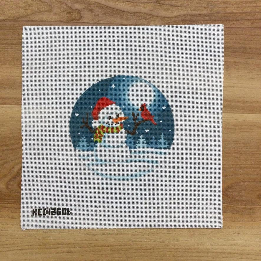 Snowman and Cardinal Round KCD1260