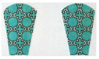 SS-69A Moroccan Tile - Teal Scissor Case