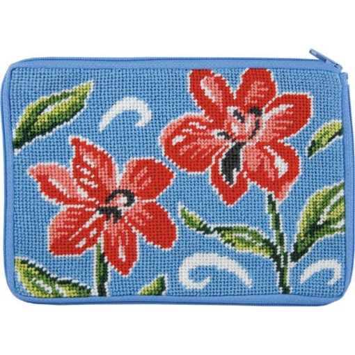 Red Floral SZ597 Cosmetic Case