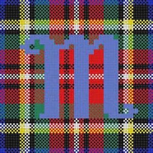 Plaid Alphabet M TD/X-084M